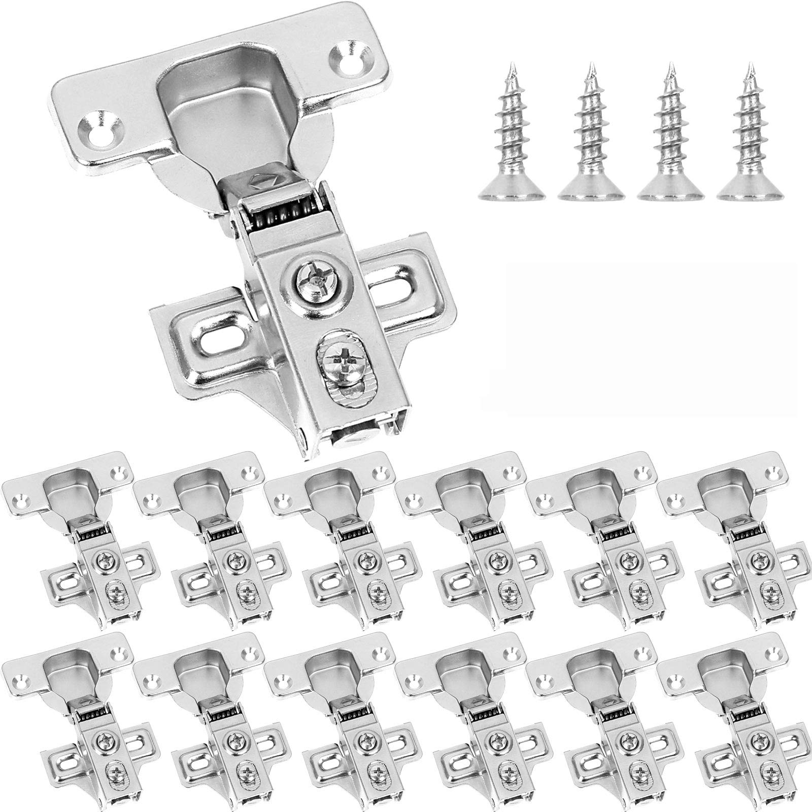 Buy 12 Pcs Soft Close Hinges Full Overlay Face Frame Hinges