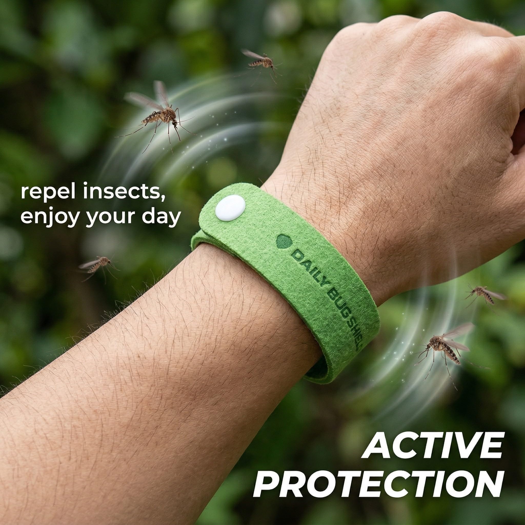 3 Pezzi Braccialetti Antizanzare, Antizanzara Bracciali, Senza Deet, Sicuro Non Tossiche, Per Adulti E Bambini, Per Attività All'Aperto E Viaggi