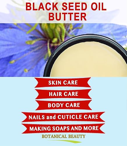 Miniatura 4 de Botanical Beauty Mantequilla de aceite de semilla negra 100% natural pura virgen sin refinar cruda para cara, piel, cuerpo, cabello, uñas, piel