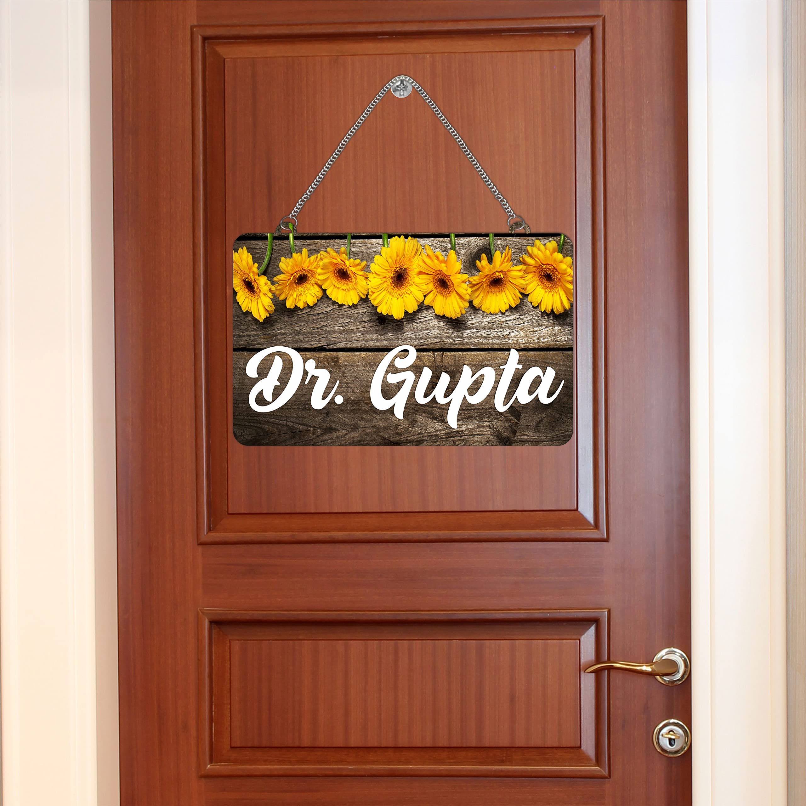 KREEPO Wooden Customized Name Plate Wall Hanging for Home Entrance Door Decor (8x12inch)_a11 1