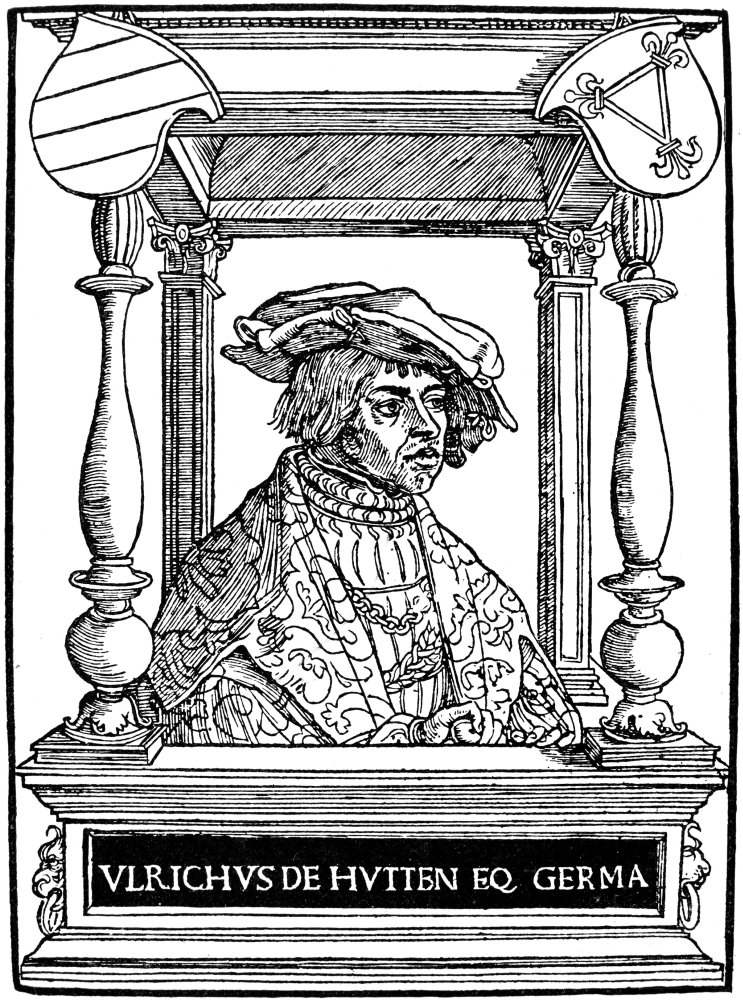 Ulrich Von Hutten (1488-1523) Ngerman Nobleman And Humanist Woodcut Portrait From His Phalarismus 1517 Poster Print by (24 x 36)