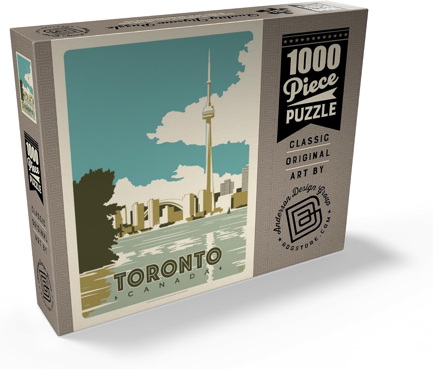 MyPuzzle Canada: Toronto, Vintage Poster - Premium 1000 Piece Jigsaw Puzzle for Adults