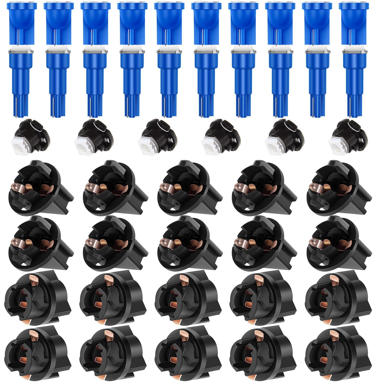 LBRST 10 x T10 6-3020-SMD Blue 168 Instrument Lights 10 x T10 168 Twist Lock Socket 10 x T5 74 73 2721 Twist Lock Socket 10 x T5 1-5050-SMD Blue 74 73 2721 Instrument Lights