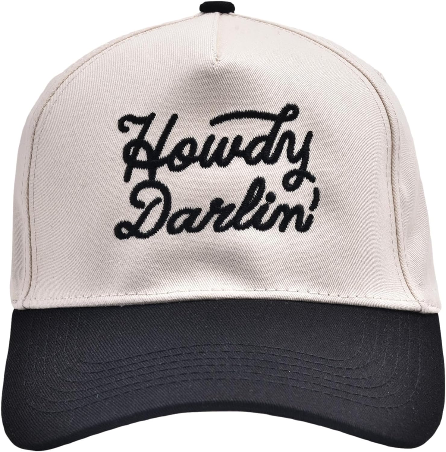Howdy Darlin' Vintage Hat Two-Tone Funny Trucker Hat Trendy Embroidered Baseball Cap for Women Men
