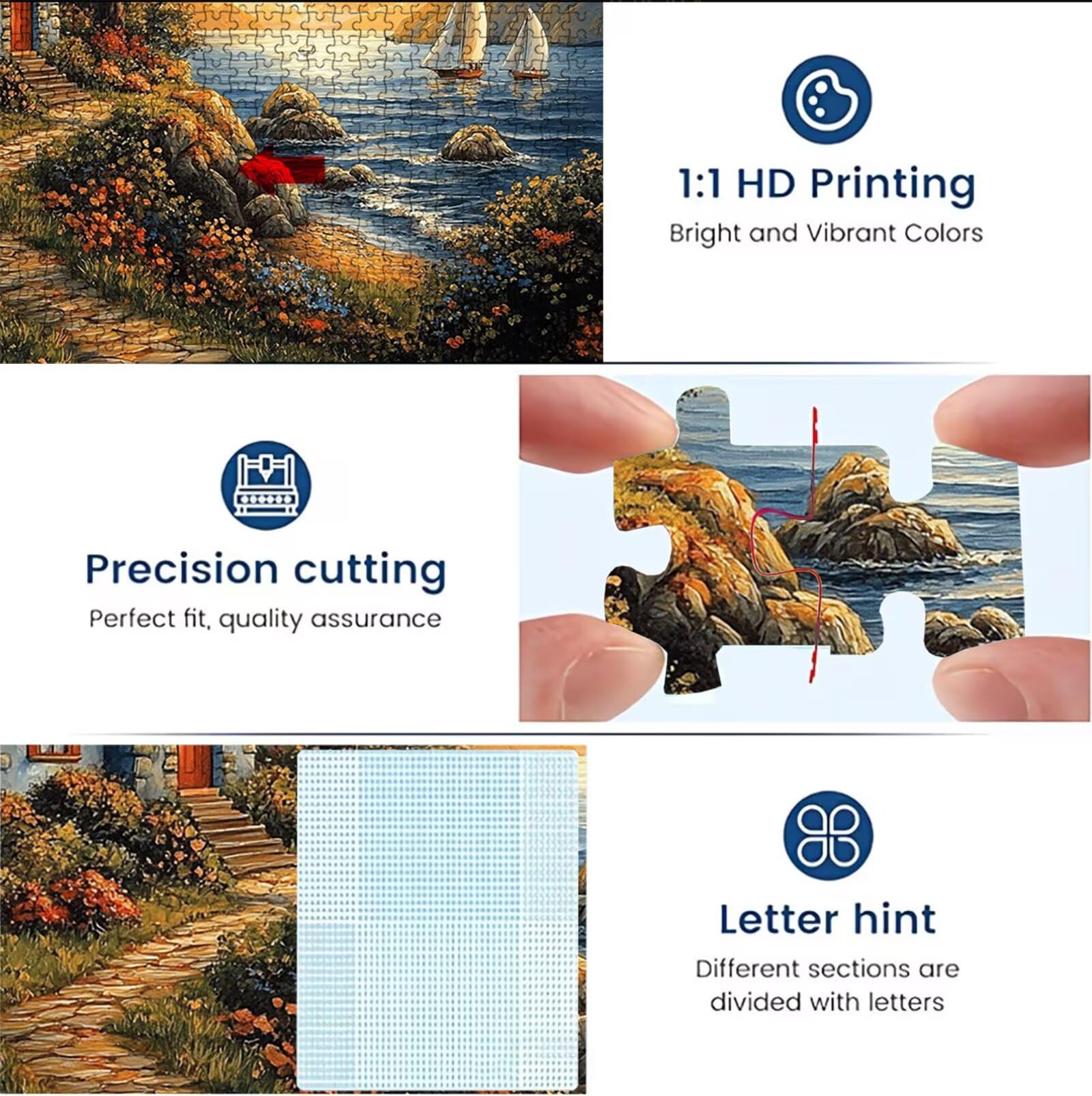 Puzzle 2000 sztuk | Świeca o zachodzie słońca (3) Puzzle 2000 sztuk dla dorosłych | Idealnie pasują | bez kurzu | Drewniane puzzle dla całej rodziny | Puzzle Ekspertów XL | Prezent dla kobiet W3H-26