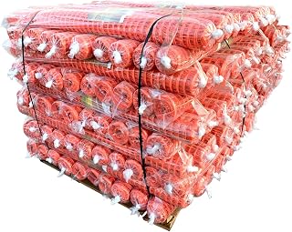 Sandbaggy 4 Ft by 100 Ft Orange Safety Barrier Fence - Plastic Snow Temporary (100 Rolls)