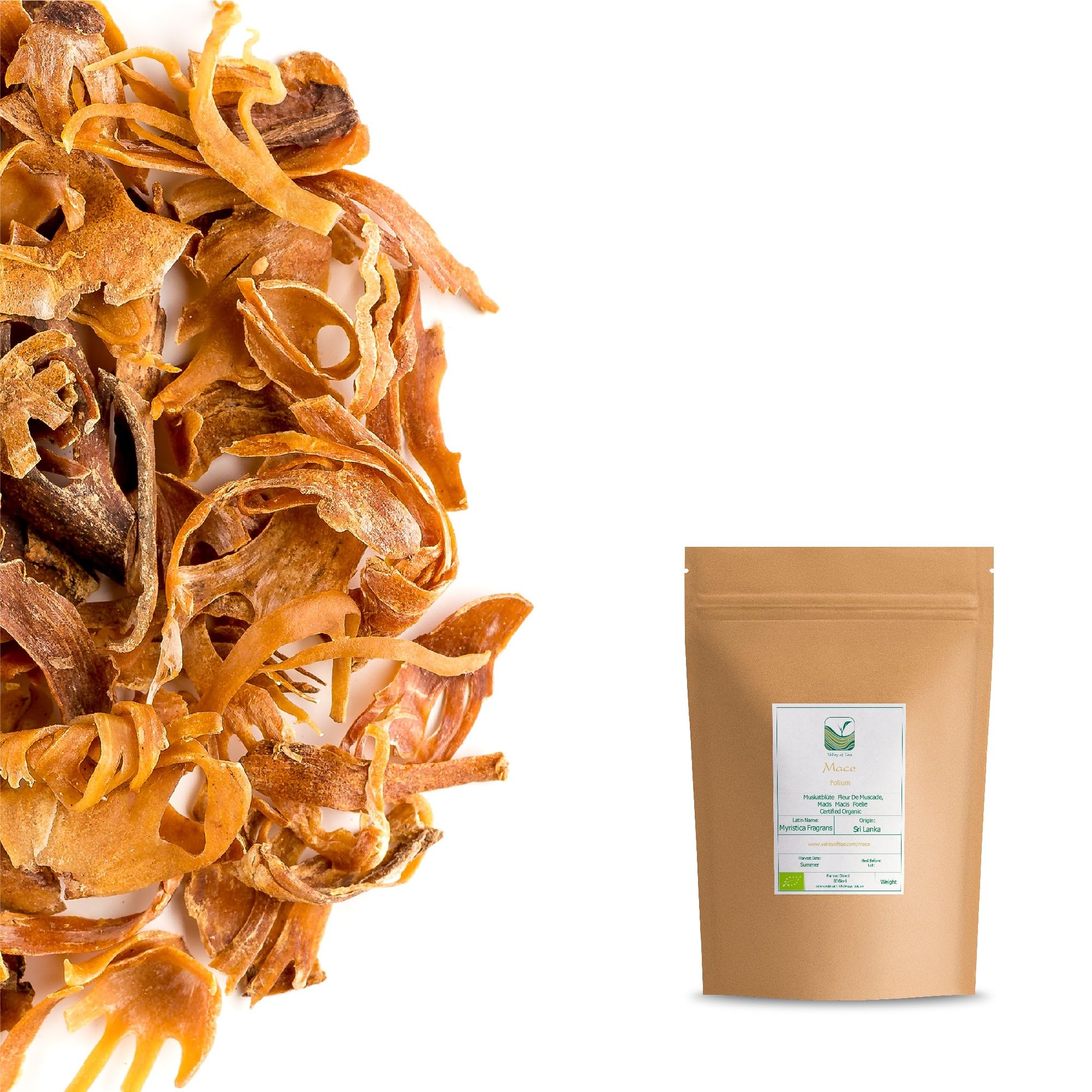 Maza Toda Especias Orgánicas - Myristica Fragrans | aroma cálido y dulce perfecto para caldos arroces postres navideños y platos especiados
