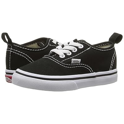 Vans Kids Authentic Elastic Lace (Toddler) Kids Shoes (Elastic Lace) Black/True White