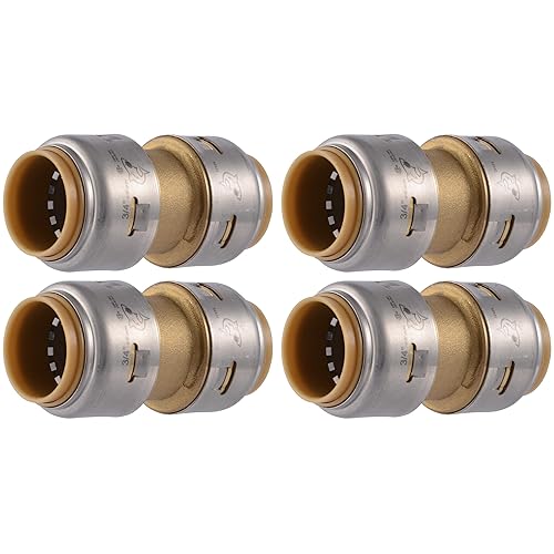SharkBite Max 3/4 Inch Coupling, Pack of 4, Push to