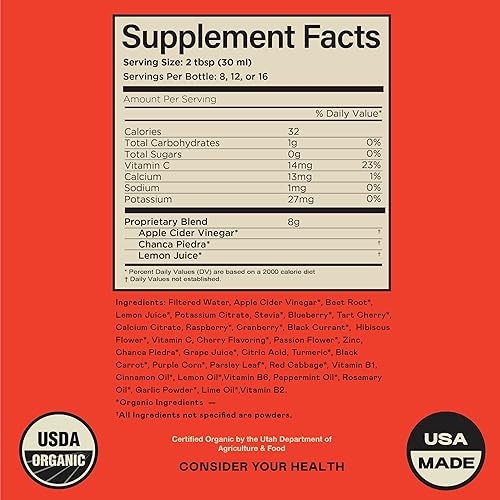Miniatura 9 de Complete Natural Products Kidney Complete - Suplemento dietético líquido de 16 onzas para apoyo renal, limpieza y desintoxicación con vinagre de