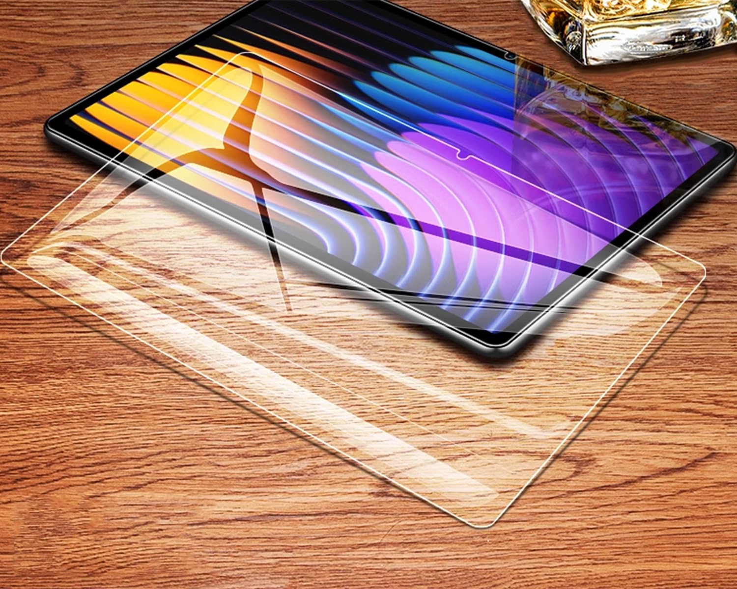 Clavier Coque + Verre Trempé pour Xiaomi Pad 7/ Pad 8/ Pad 7 Pro/Pad 8 Pro 11.2 Pouces, AZERTY Français Amovible Bluetooth sans Fil Clavier Étui Housse avec Protection écran (Xiaomi Pad 7)