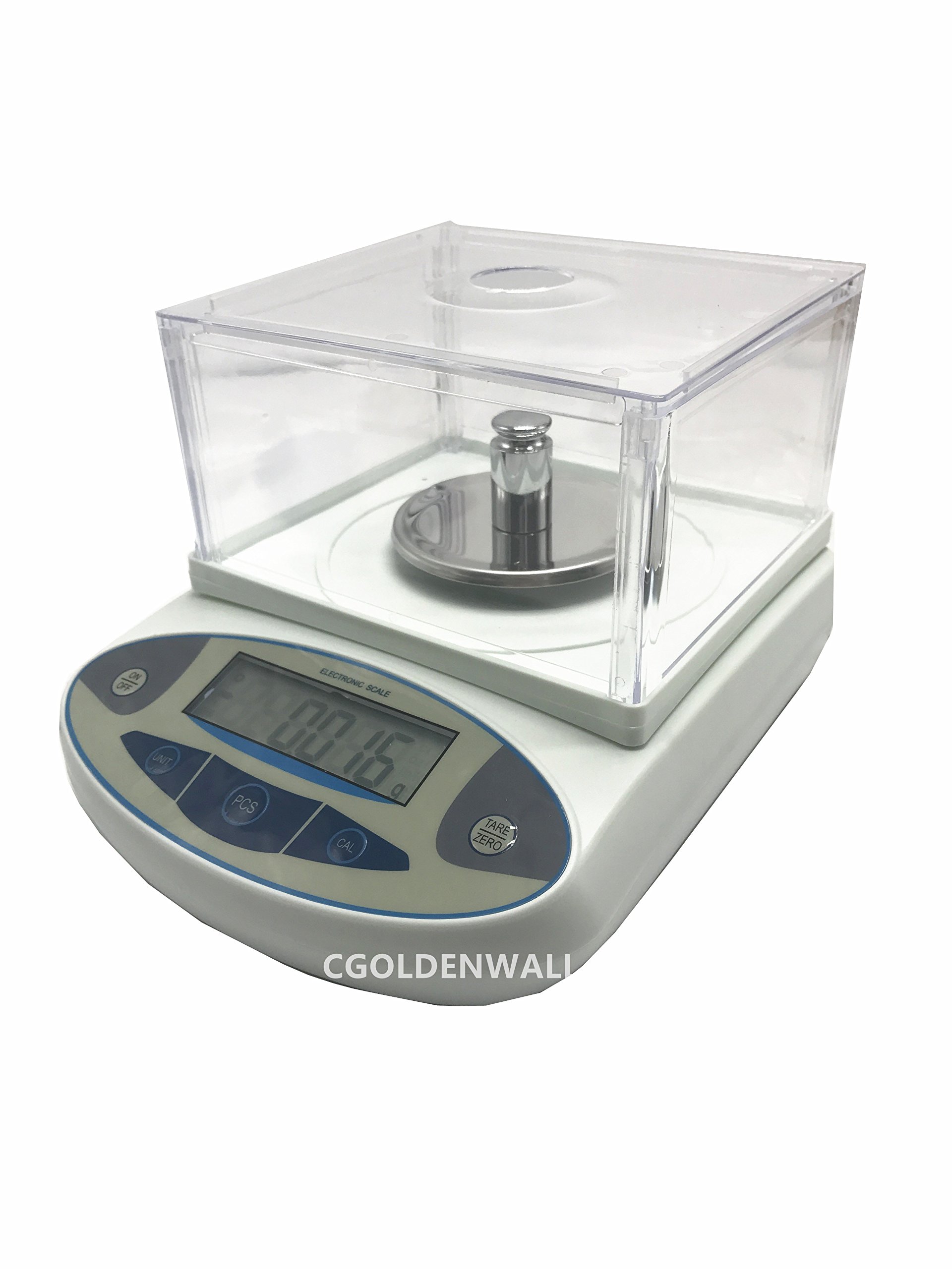 Báscula de precisión de 200g, 1mg, función de conteo de Blanco analítico de Laboratorio electrónico, Pantalla Digital Ideal para Laboratorio/Industrial (200g/0.001g)