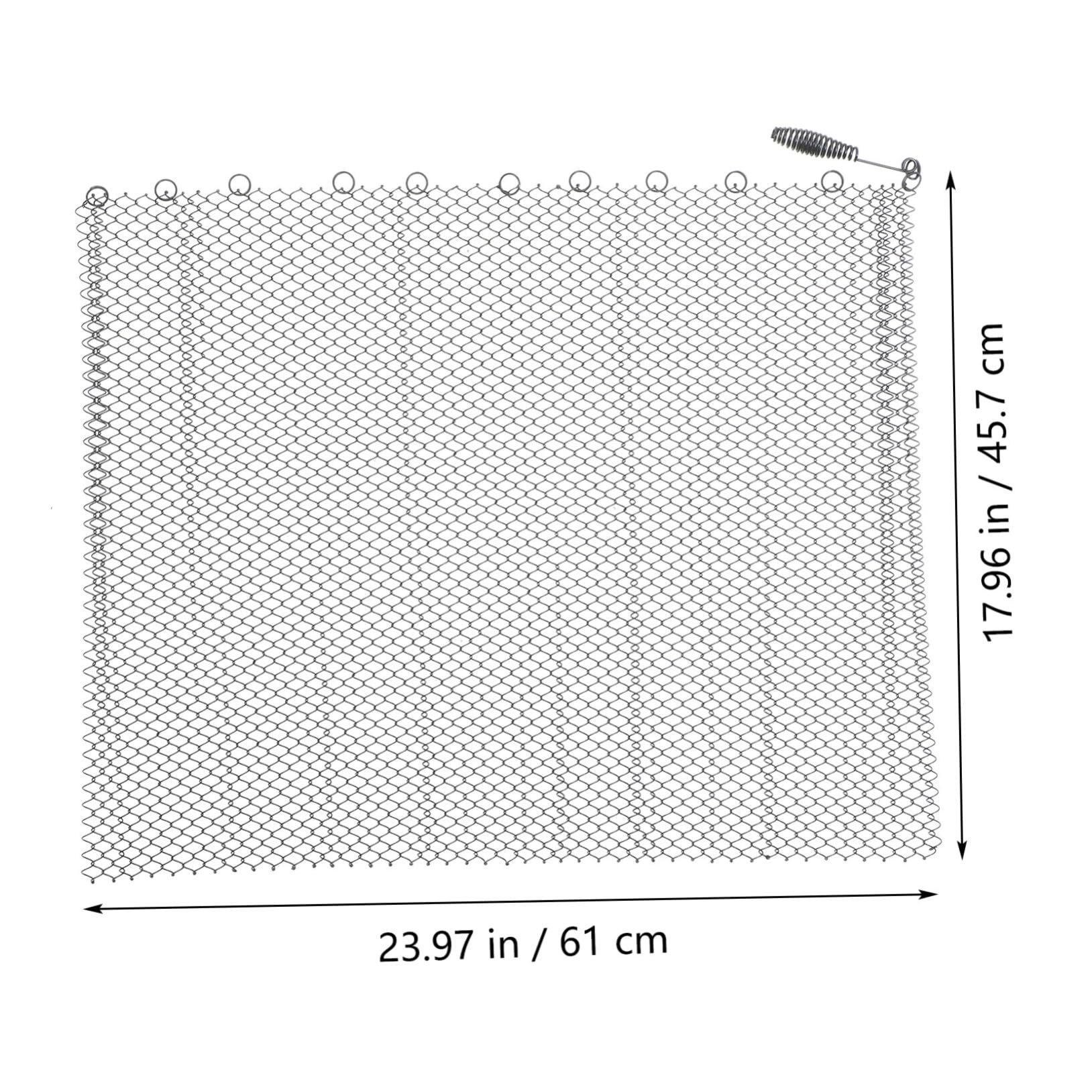 Panneaux Pare-Étincelles de Cheminée en Maille de Fer, 2 Pièces
