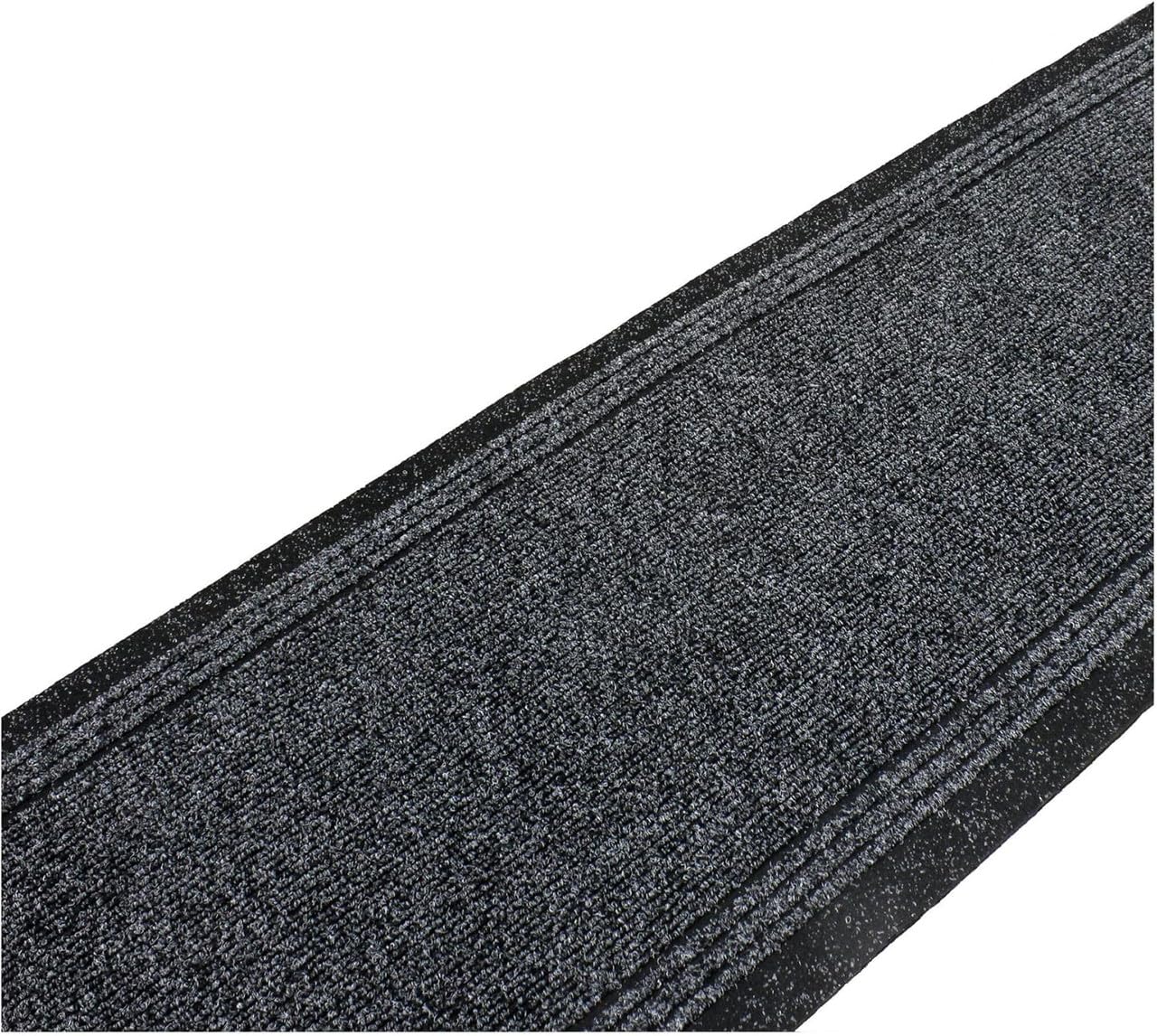SrS Rugs® Sydney Long Carpet Runner - Heavy-Duty - Stain-Resistant - Absorbent - Non-Slip Rubber Backed - Strong - Industrial Grade - Tough Mat for Hall and Stairs (Black, Length: 27' (67 x 823 cm)) — image 1