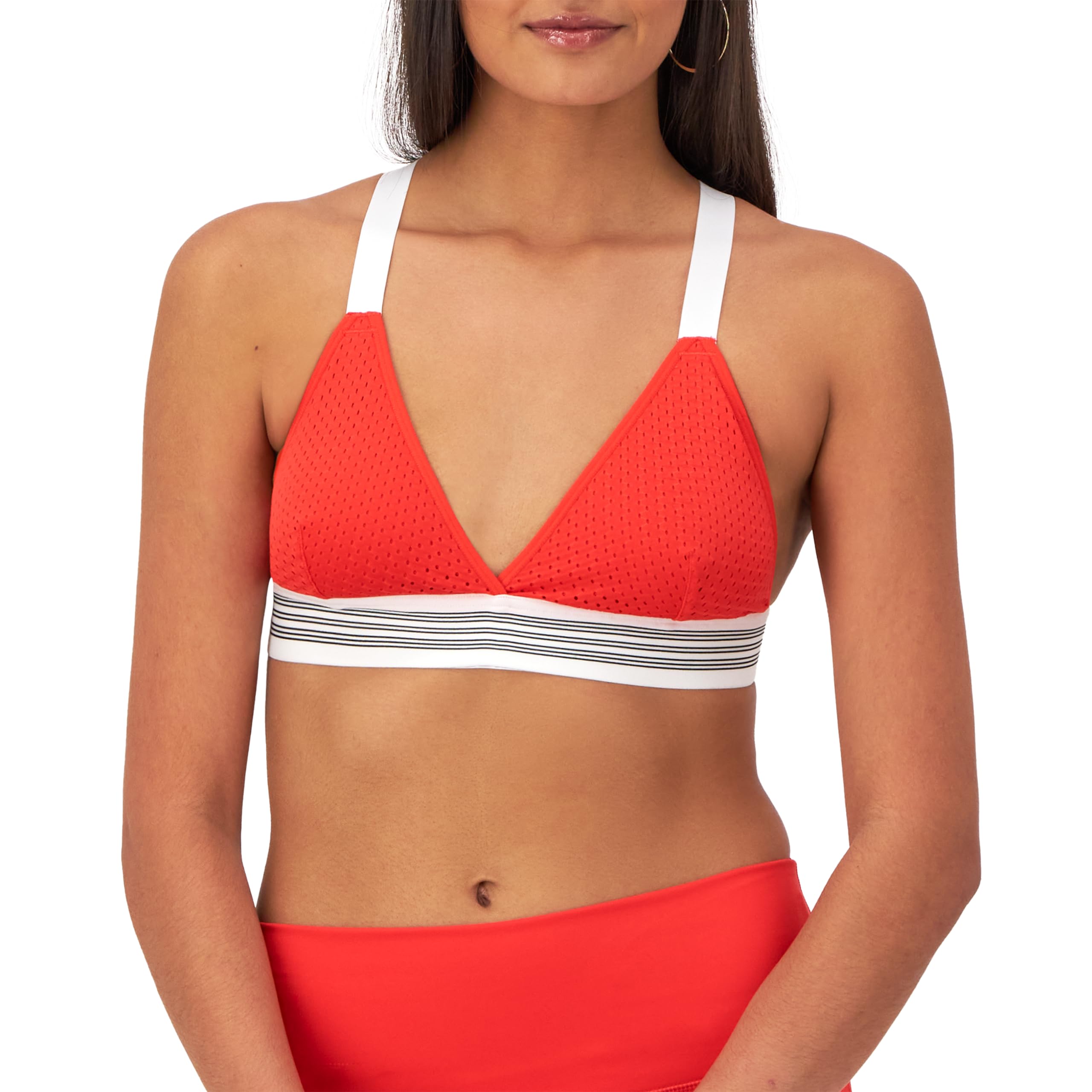 Champion Reggiseno, Ristampa, Traspirante, novità Mesh Vintage Sport per Le Donne Sportivo Donna