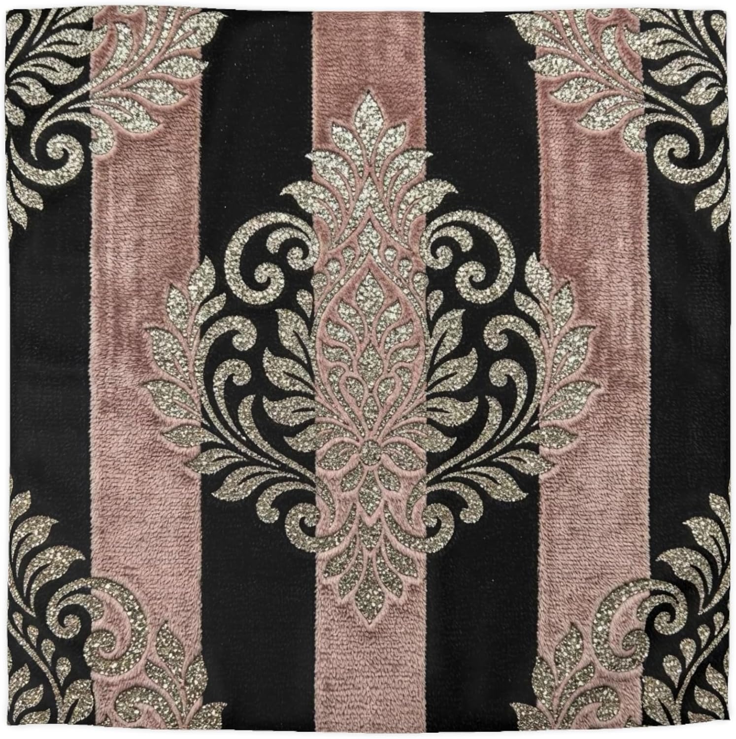 Damask Stripe Microfiber Duvet Cover | Damask Floral Pattern