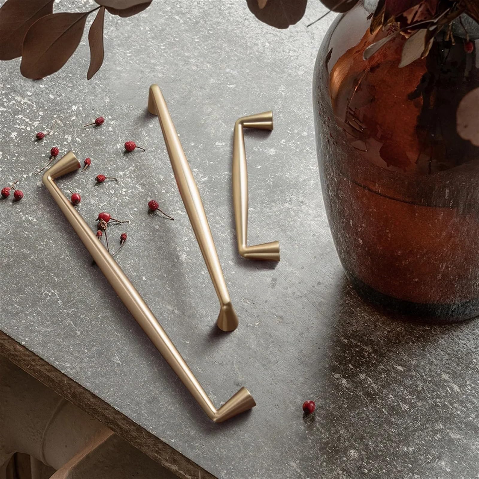 Acldoyyv 6180Tls-320Mm Cabinet Long Handles Matte Gold Drawer Cupboard Pulls Furniture Handles For Kitchen Home Furniture Spindle Handle 1/6Pcs (Color : Size : 1Pc)