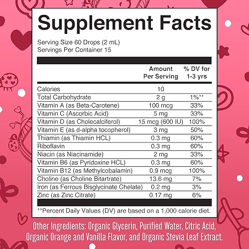 Miniatura 3 de MaryRuth's Cocomelon - Multivitaminas para niños pequeños + suplemento líquido de hierro y cocomelon para niños pequeños, paquete de 2 para apoyo