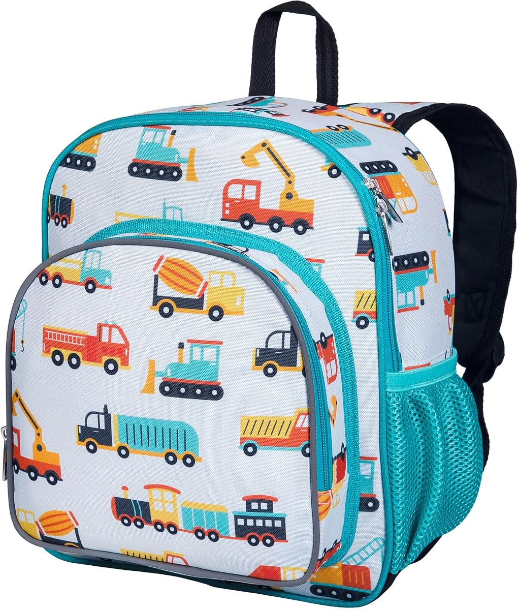 Mochila Wildkin de 12 pulgadas para niños, construcción moderna | Mochila ligera para niños de 3 a 7 años para guardería, preescolar y viajes