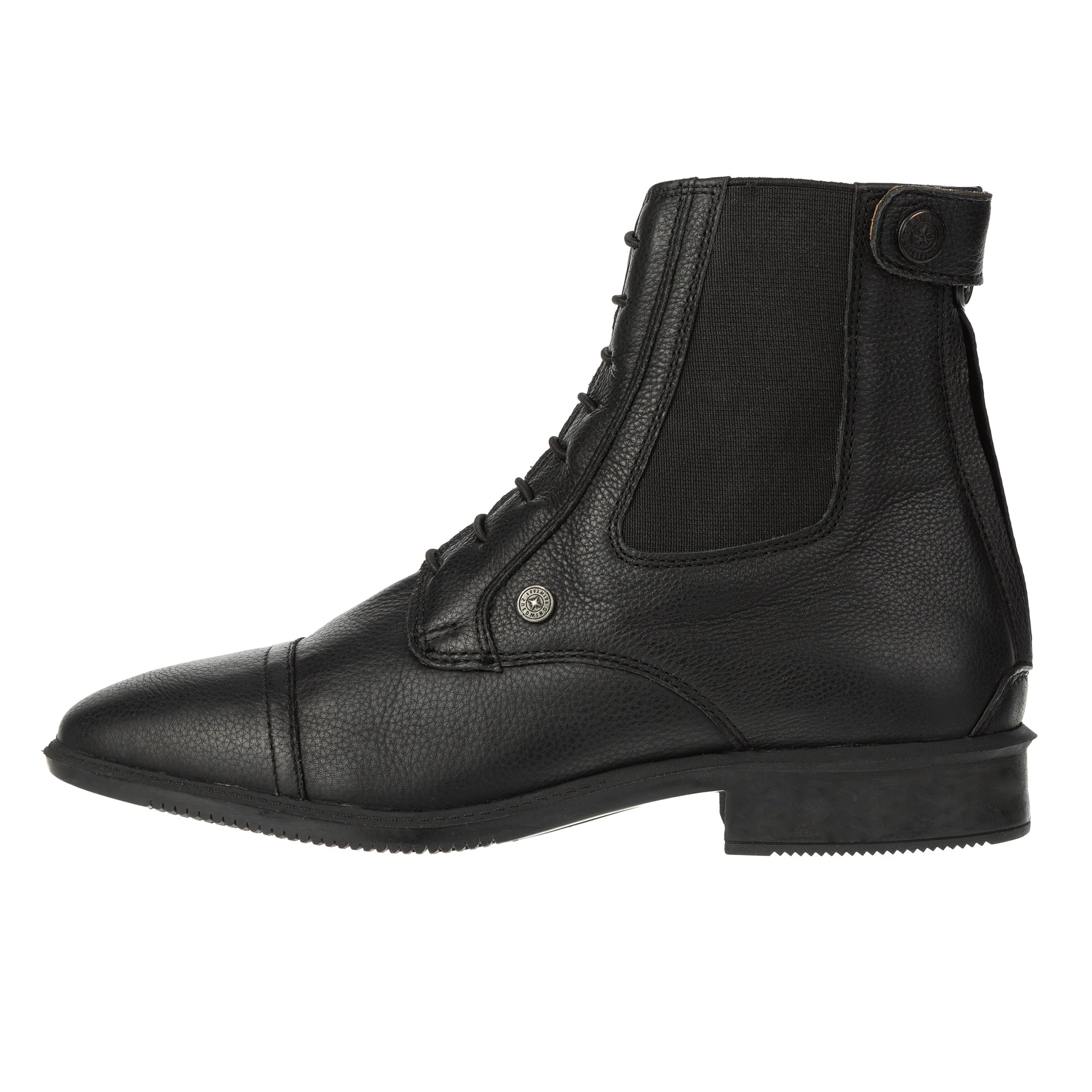 »Legacy BZ Lace SOFT« Stiefelette | Rindsleder Reitschuh| Schnürung | Reißverschluss hinten | Reit-Schlupf-Schuh mit ULTIMA-RS Gummisohle | Sport-Einlegsohle | Karree-Leisten | Schwarz