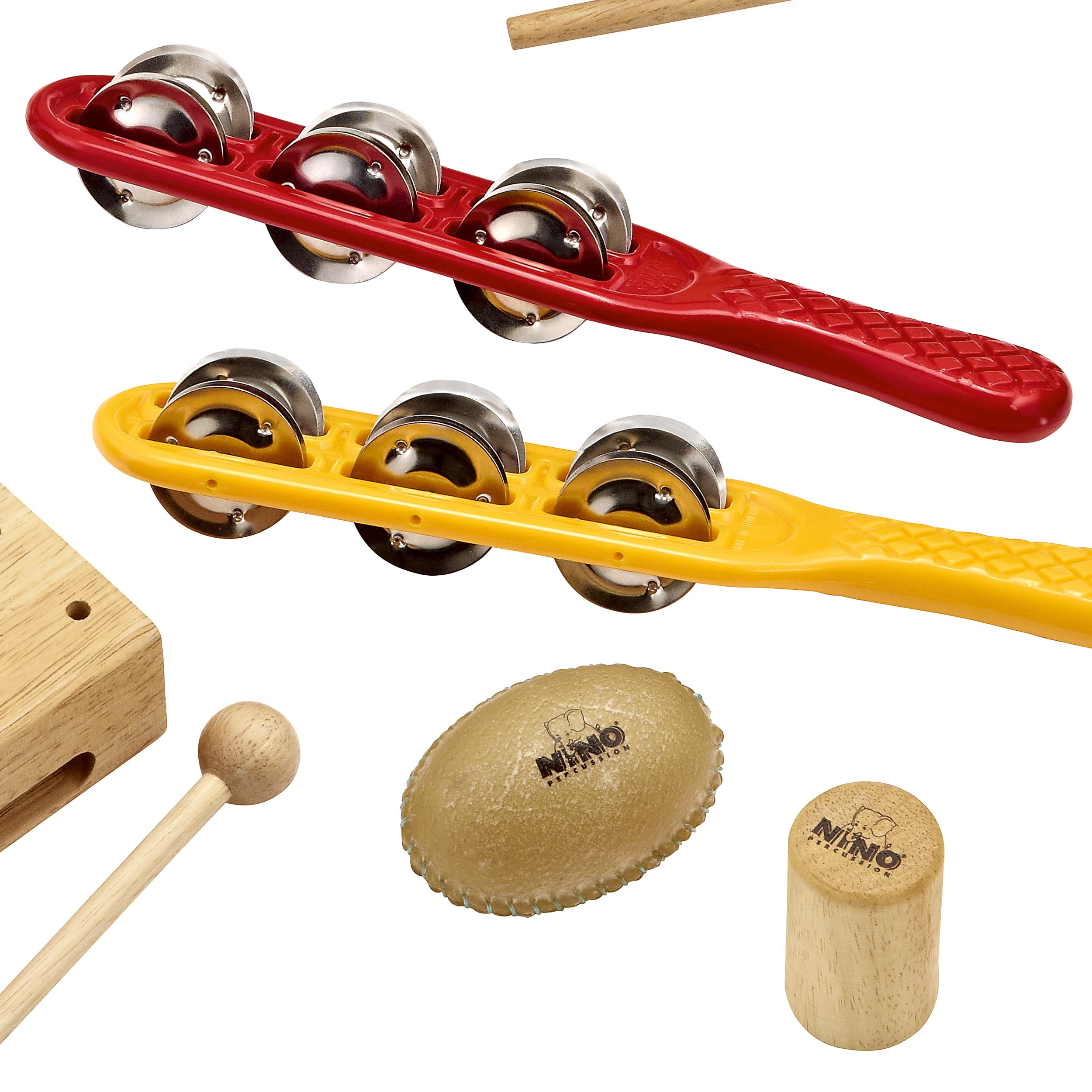 Nino Percussion NINOSET012 - Assortimento di 12 strumenti a percussione