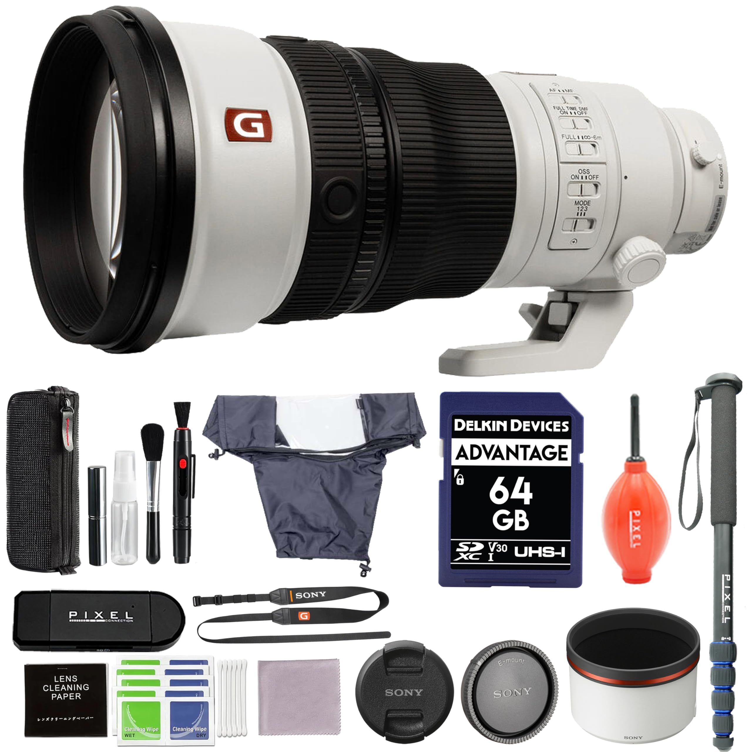 Amazon.com : Sony FE 300mm f/2.8 GM OSS Lens (Sony E) Bundle with