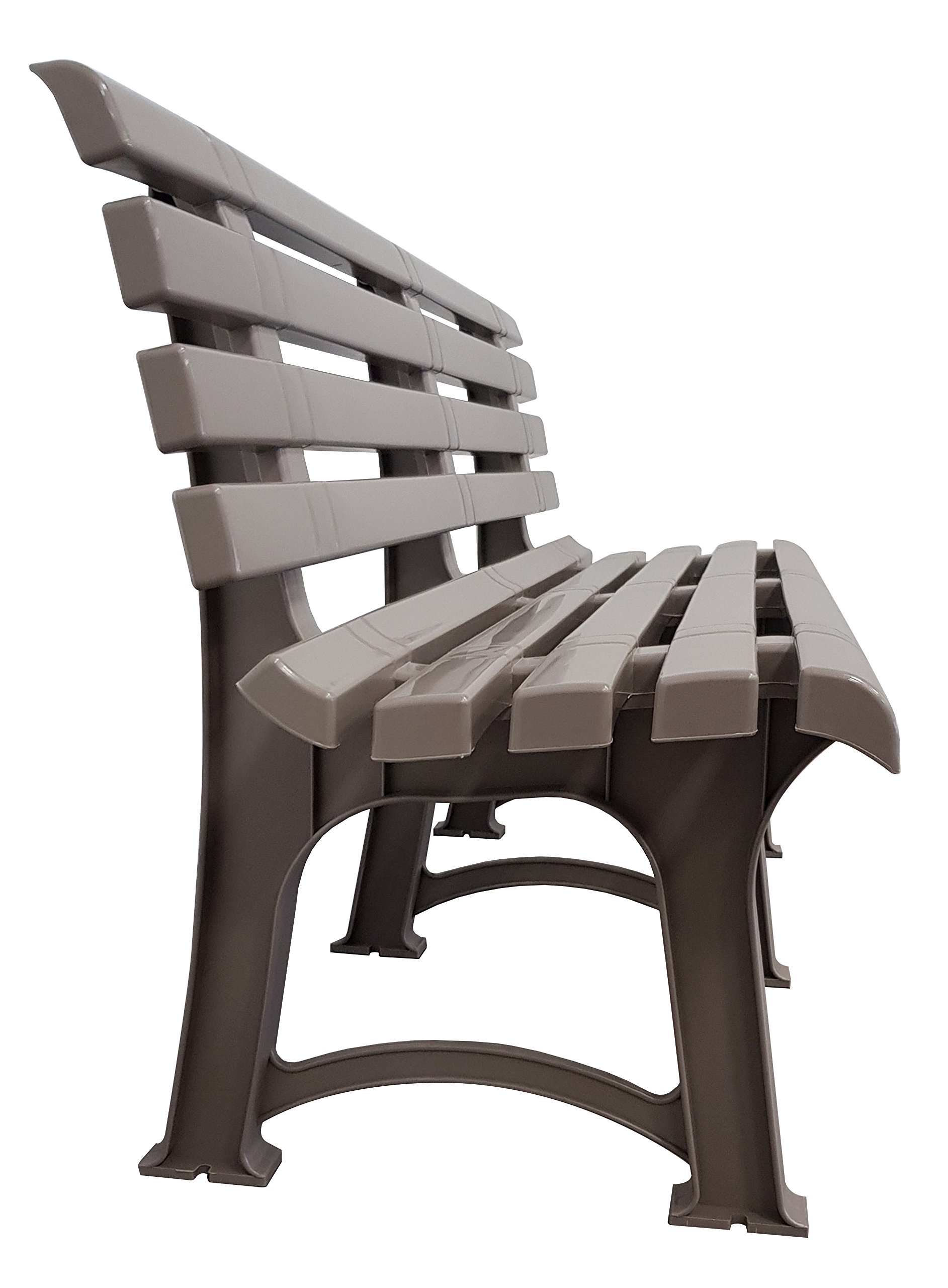 Panchina Atena Tortora in Resina, Dimensioni: 73x150x51 cm