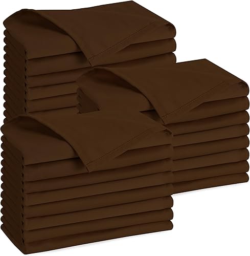 Vista 73 de Utopia Kitchen - Servilletas de tela color gris acero, 12 unidades, 18 x 18 pulgadas, mezcla de algodón, lavables y reutilizables, para hotel