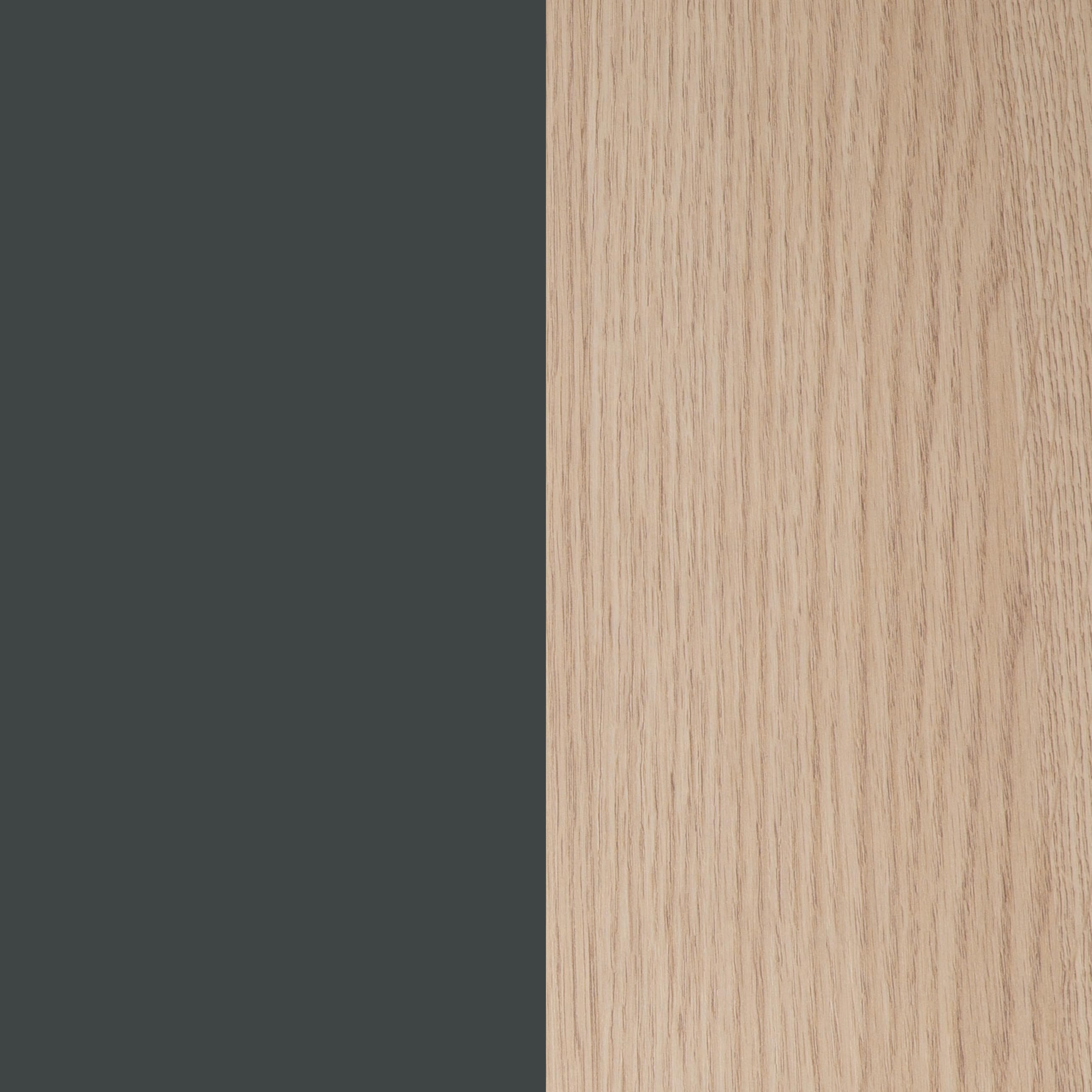duehome | Columna de Baño Suspendida, Módulo con Almacenaje, Modelo Opera, Acabado en Antracita y Roble, Medidas: 31 cm (Largo) x 135 cm (Alto) x 26 cm (Fondo)