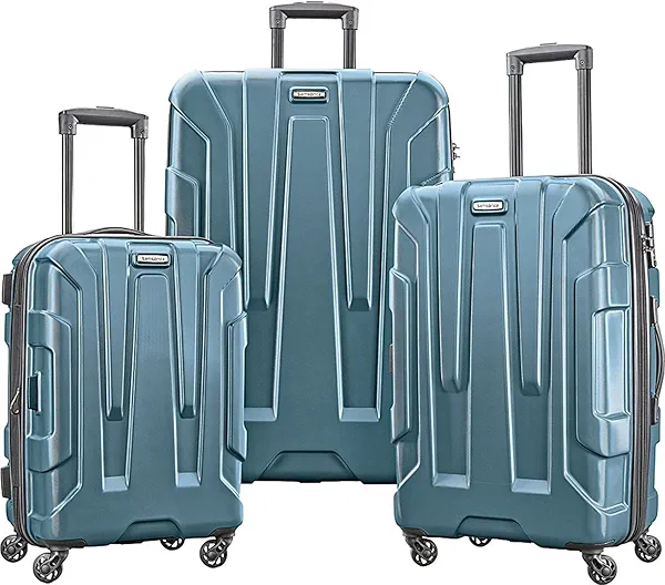 Samsonite Centric Hardside Expandable Luggage with Spinner Wheels, Teal, 3-Piece Set (20/24/28)