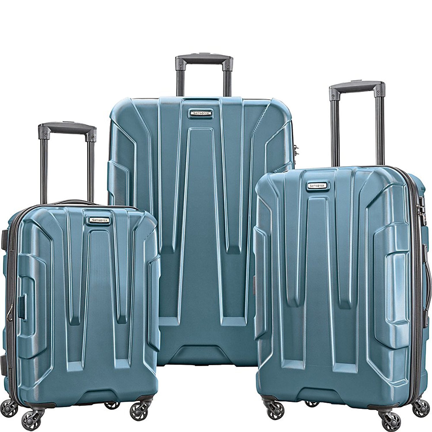 Centric Hardside Expandable Luggage with Spinner Wheels, Teal, 3-Piece Set (20/24/28)