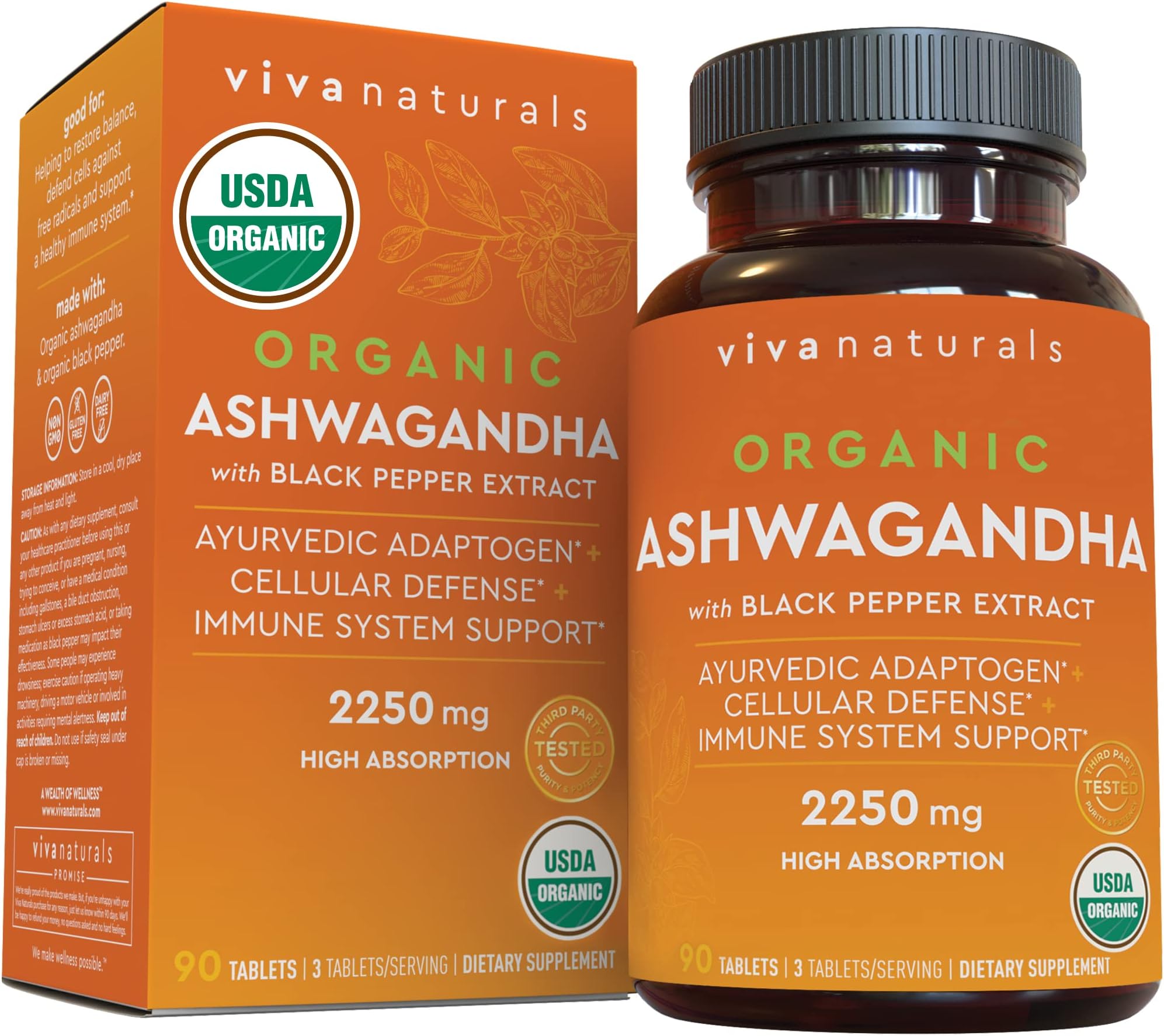 PureNature Ashwagandha 1300mg Organic Ashwagandha Root