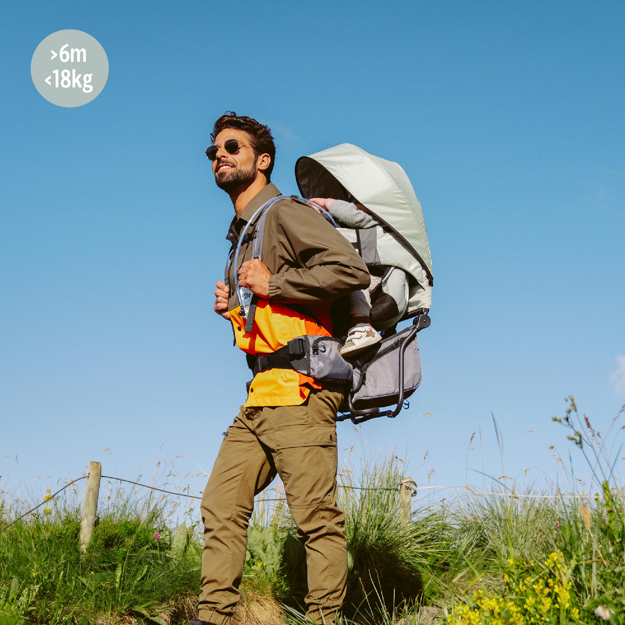 Babymoov Moov & Hike Marsupio da trekking verde