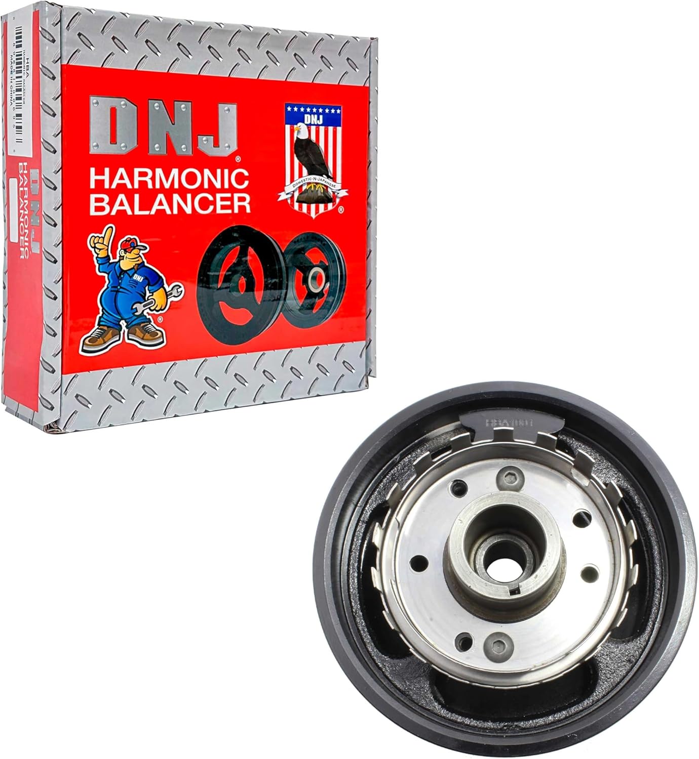 DNJ HBA1001 Harmonic Balancer for 1988-1990 Buick, Oldsmobile, Pontiac 98, Bonneville, Delta 88 3.8L V6 12V OHV 3800cc