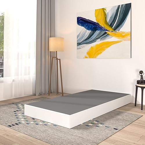 Miniatura 3 de Qingzhou - Bases de somier para cama individual, somier metálico de 7 pulgadas de altura solo para cama individual, base de colchón resistente con