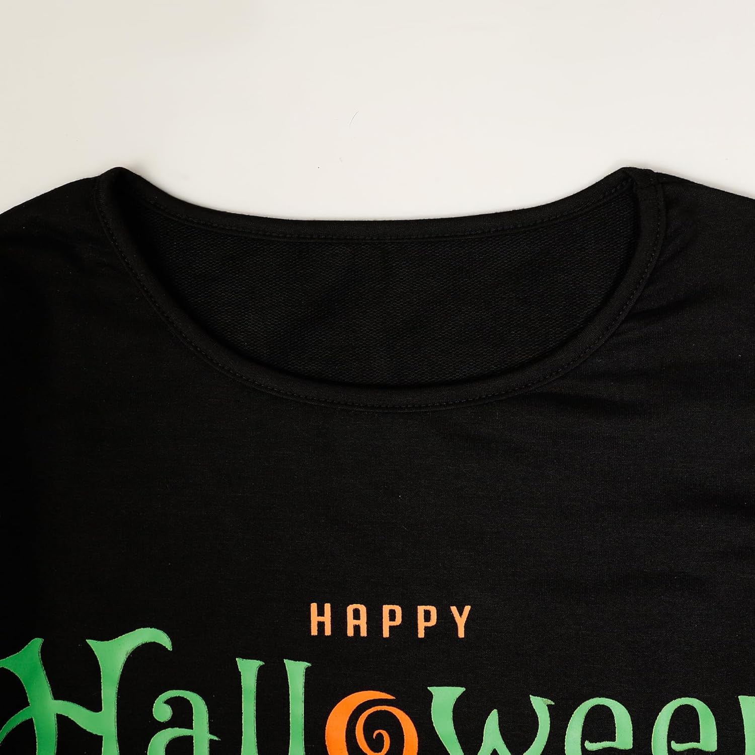 Women's Funny Halloween Pumpkin Face Sweatshirt Slouchy Witch Shirt Long Sleeve Pullover Tops for Thanksgiving Gift - Image 5