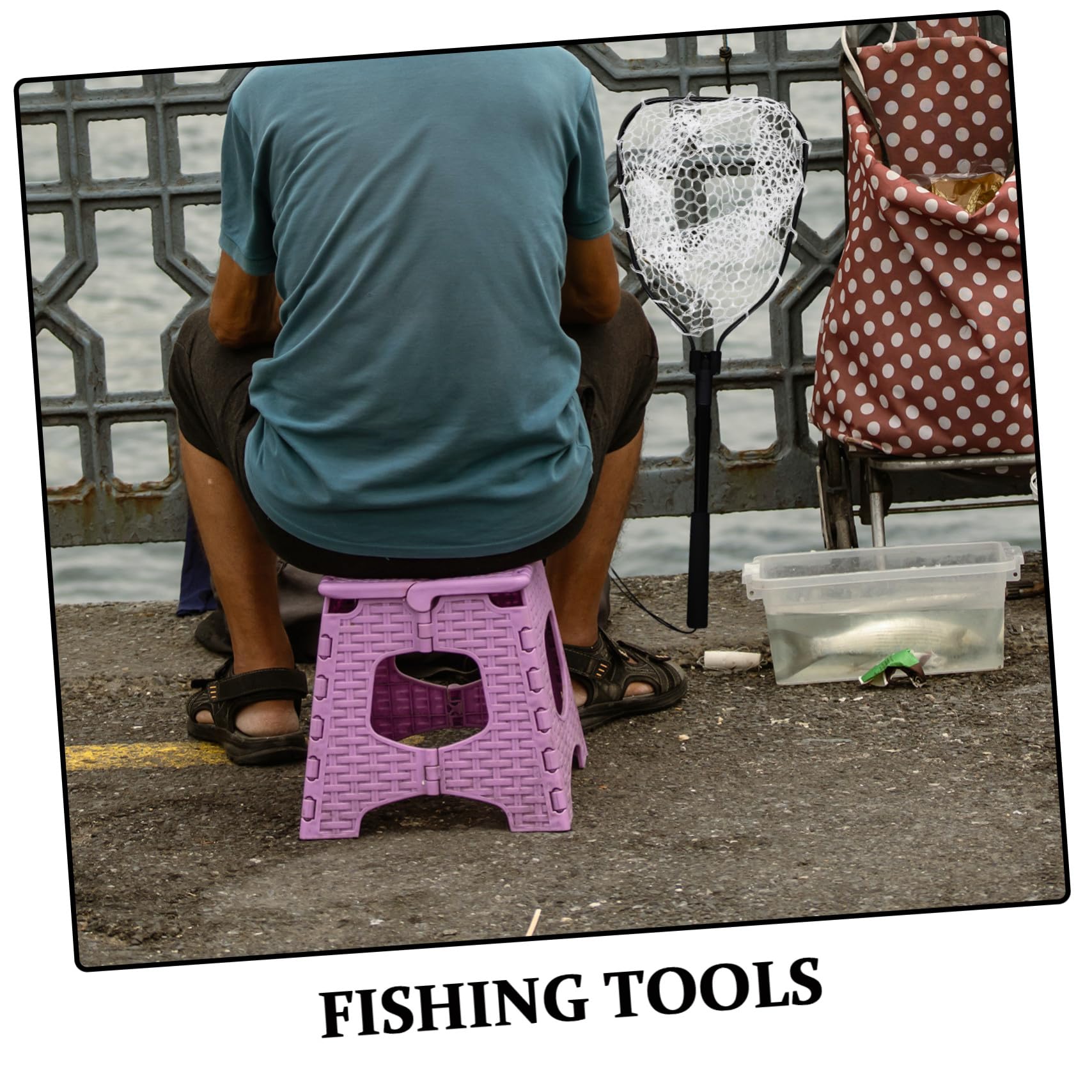 Abaodam Red de Pesca Plegable Asa Compacta Red de Pesca para Acuario de Silicona Resistente Ligera y Versátil y Salada Adecuado para Excursiones al Aire Libre