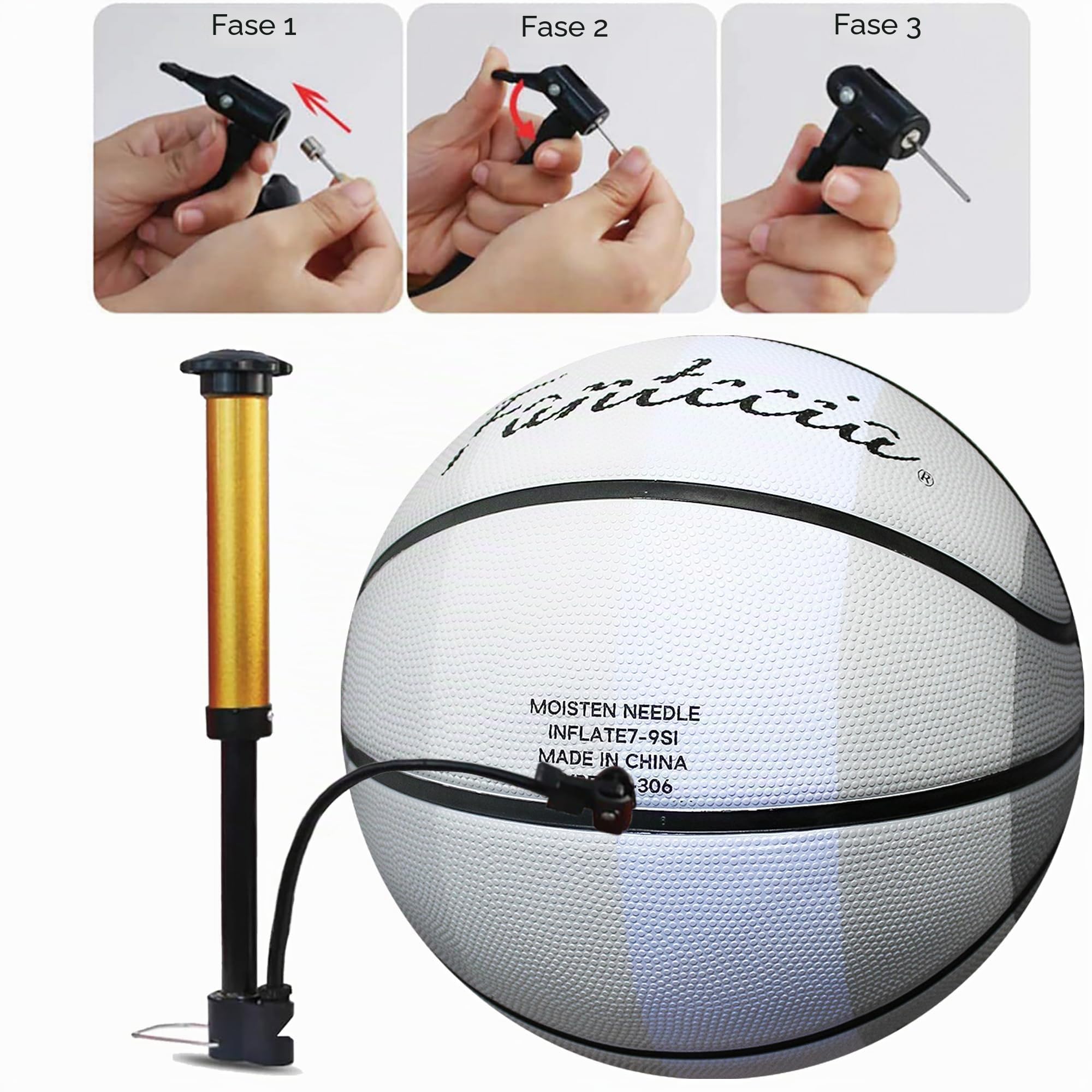 Pallacanestro con pompa, per bambini, per esterni, da basket, taglia 7, per ragazzi, uomini, ragazze