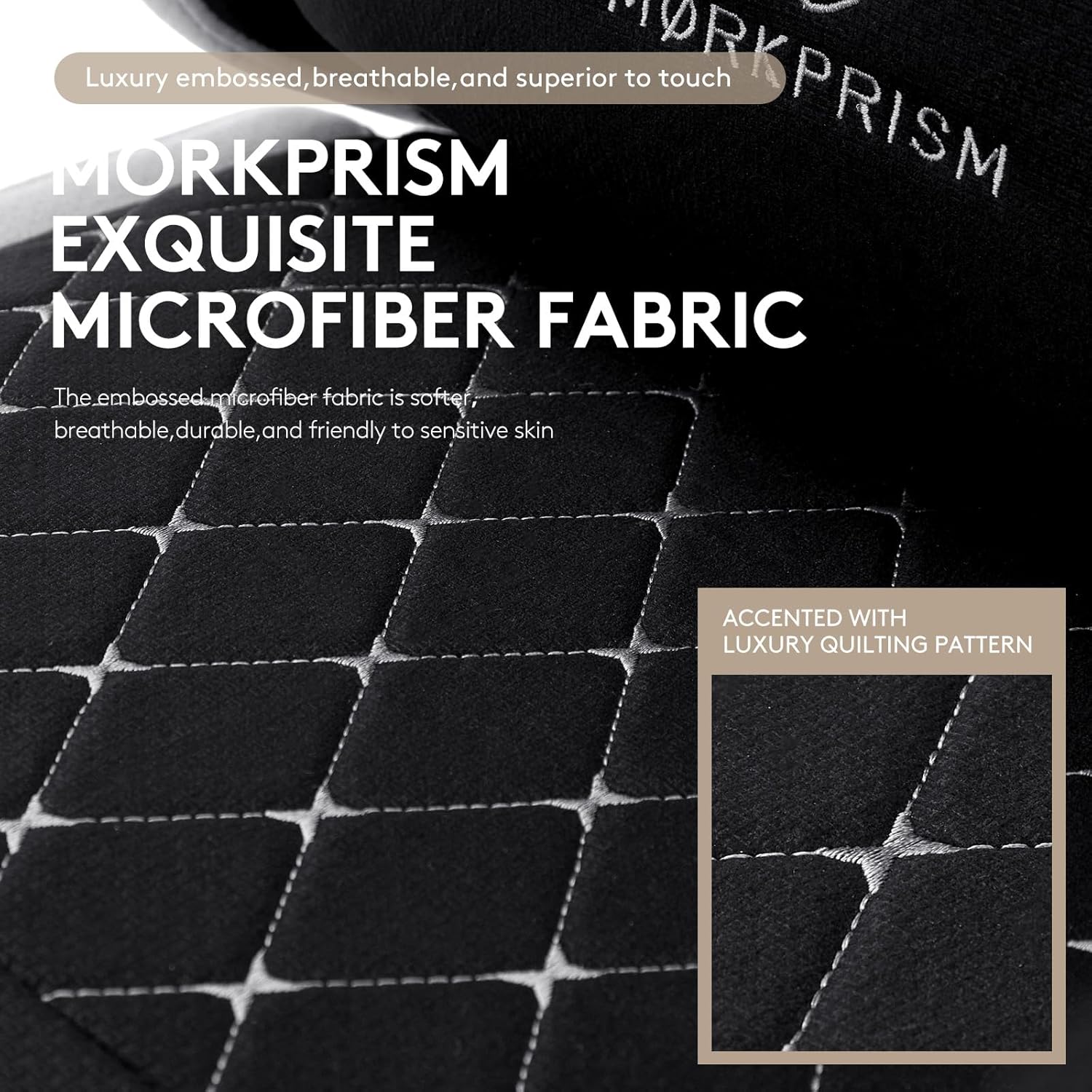 Gaming Chair Breathable Fabric,Computer Office Chair with Footrest,Massage Lumbar Support and Gel Pad,Ergonomic Reclining Gamer Chair with Adjustable Armrests and Spring Cushion Black Grey - Image 7