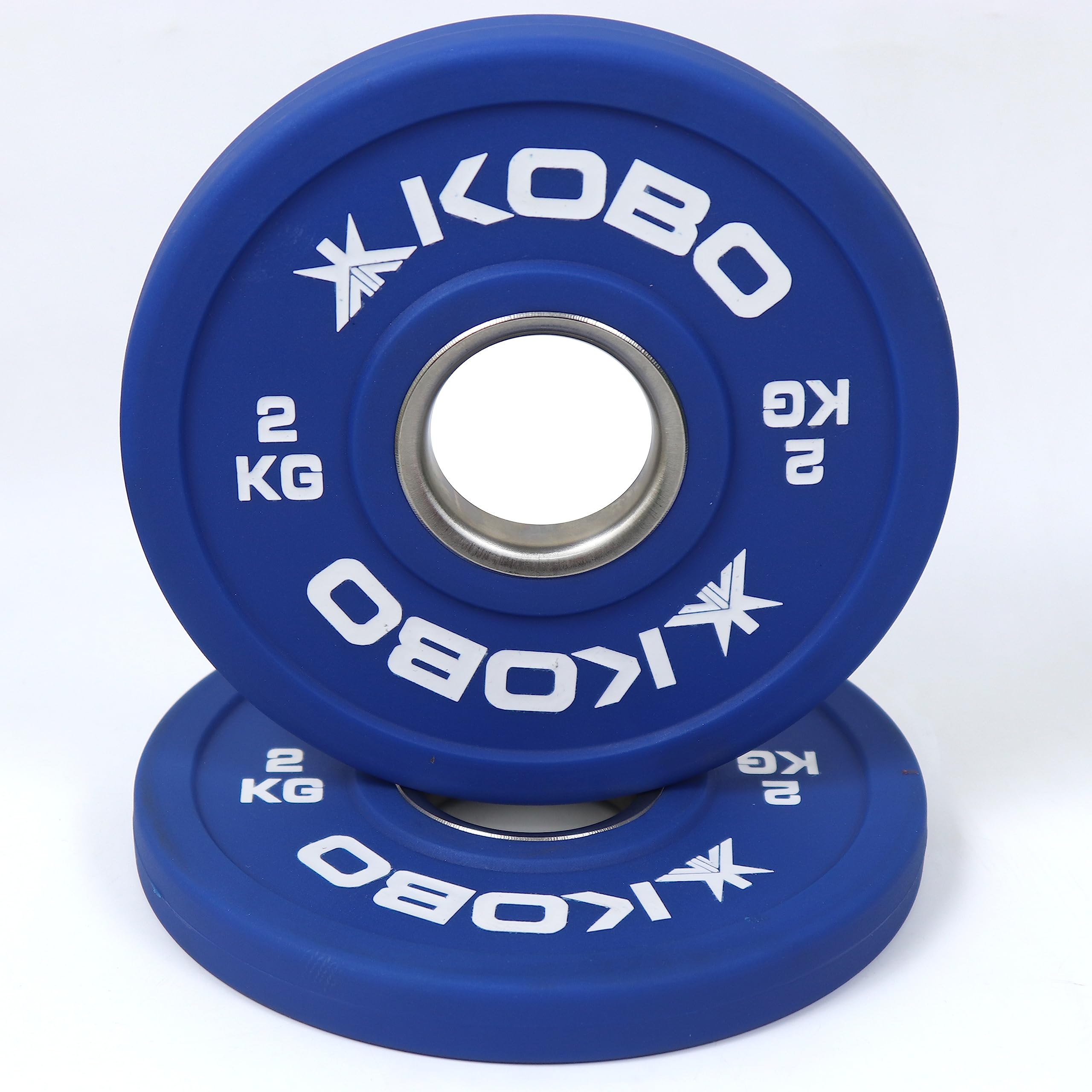 Kobo Urethane Olympic Fractional Plates/Fractional Weight Plates 2 inch Steel Ring Olympic Weightlifting Crossfit Gym Eco-Friendly Competition CPU Plate for Incremental Weights (2Kg x 2 = 4 Kg) (B0CBX6X9WK) Amazon Price History, Amazon Price Tracker