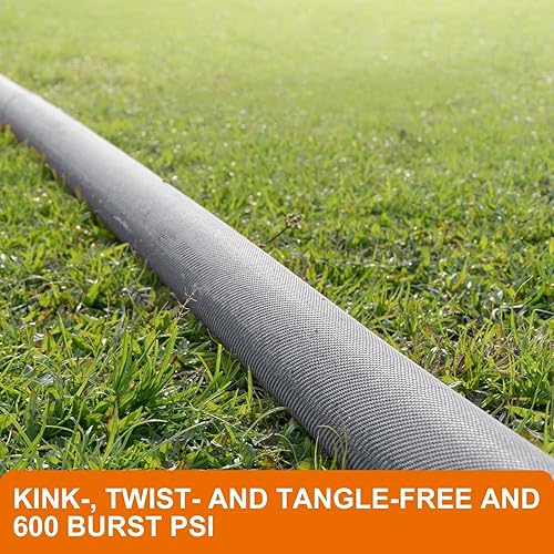 Miniatura 6 de Manguera de jardín no expansible mejorada 2024 de 50 pies, manguera de agua ultraligera flexible, resistente a las explosiones, sin plomo,