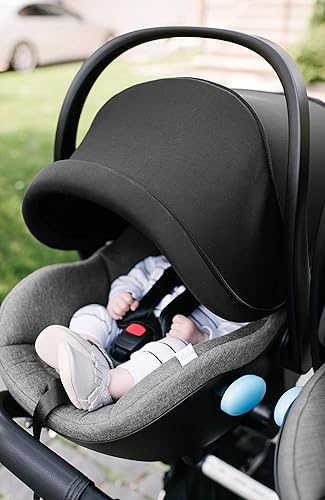 Miniatura 7 de Clek Liing - Asiento infantil para automóvil con pata de carga ajustable, diseño compacto, ligero, 7 posiciones reclinables y cierre rígido fácil de