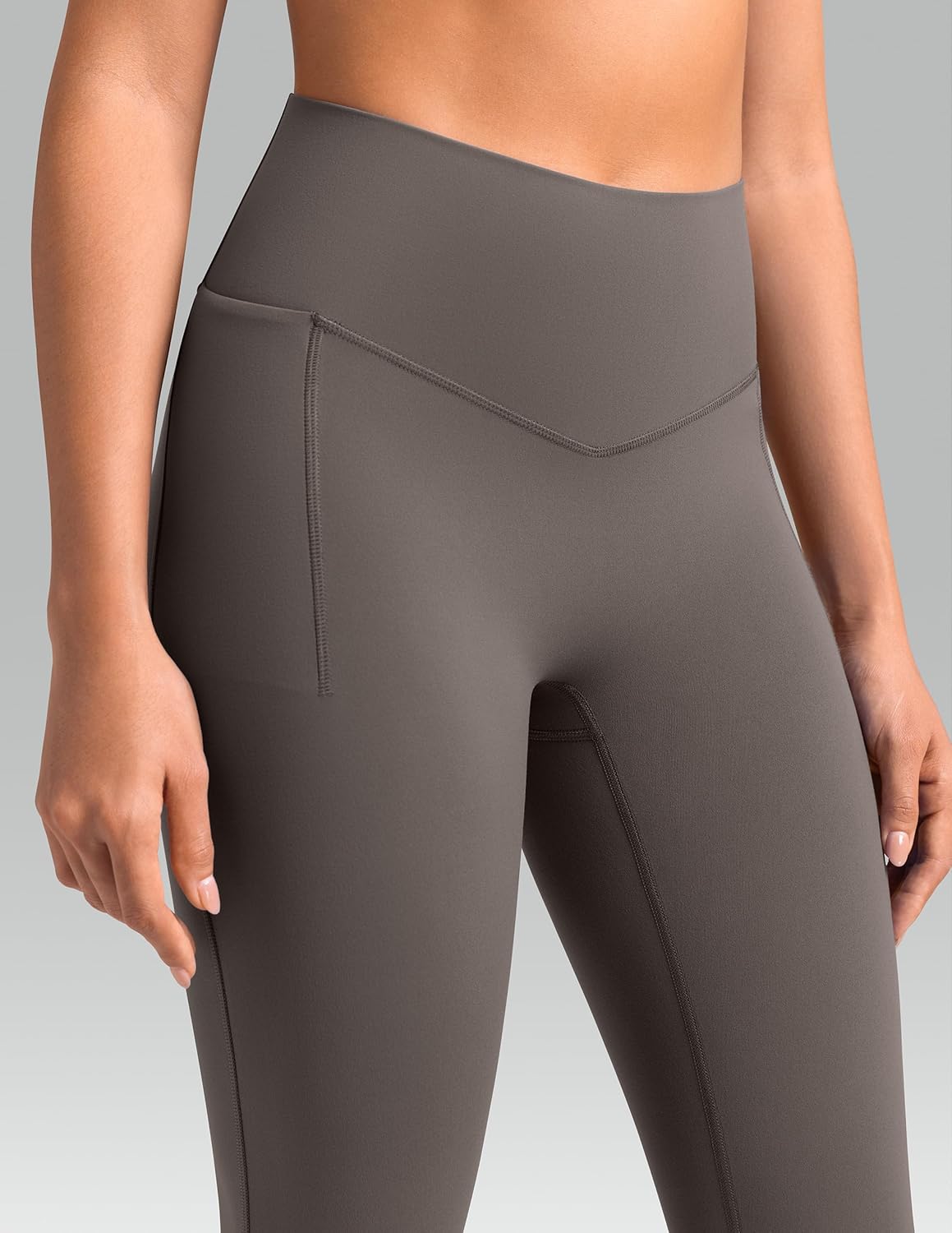 Colorfulkoala Dreamlux Flare Leggings for Women with Pockets, High Waist No Front Seam Yoga Pants 27.5"/ 29.5"/ 31.5" - Image 5