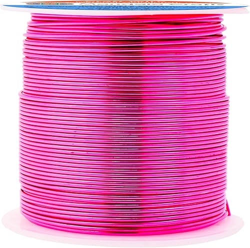 Vista 493 de Mandala Crafts Alambre de aluminio anodizado de calibre 8 para hacer joyas, alambre neutro flexible de color de 128 pies, flexible y flexible