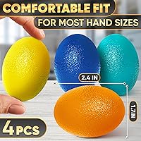 Vista 2 de 4 Pcs Squeeze Balls for Hand Therapy - 4 Resistance Levels Hand Exercise Balls for Arthritis, Pleasant to Touch & Lightweight - Physical Therapy