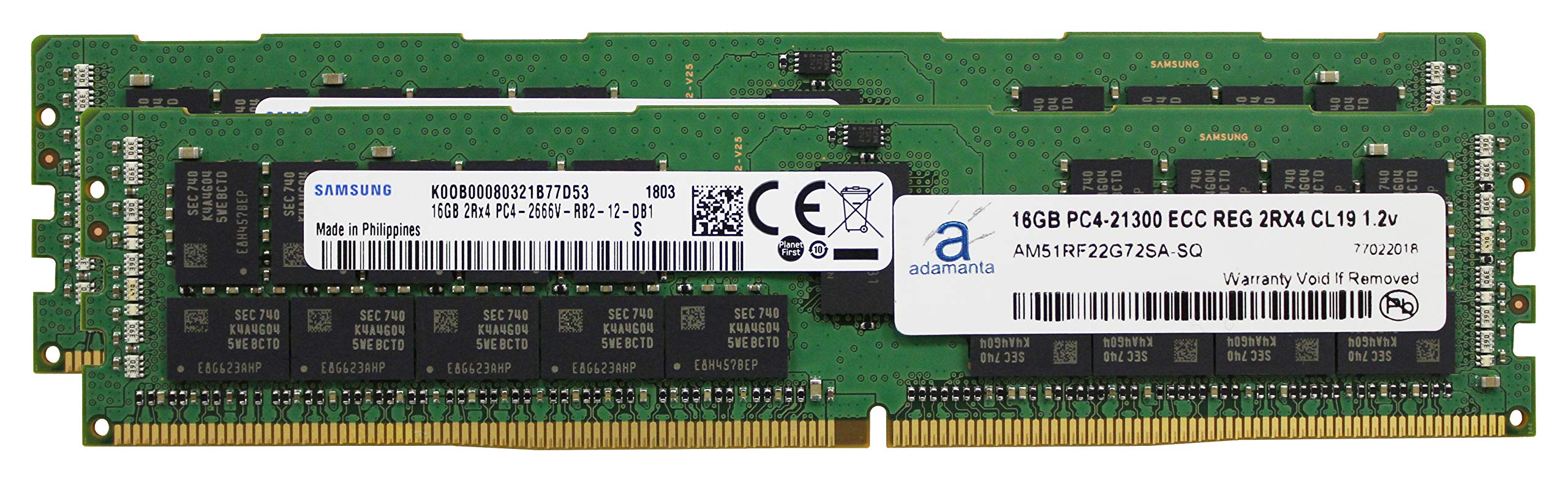 Factory Original 32GB (2x16GB) Server Memory DDR4 2666MHZ PC4