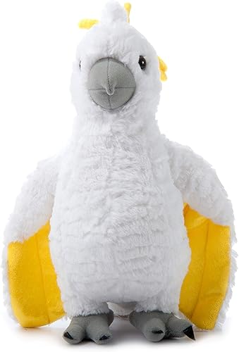 Miniatura 2 de The Petting Zoo Peluche de cacatúa, regalos para niños, animales salvajes del zoológico Onez, juguete de peluche de cacatúa de 12 pulgadas