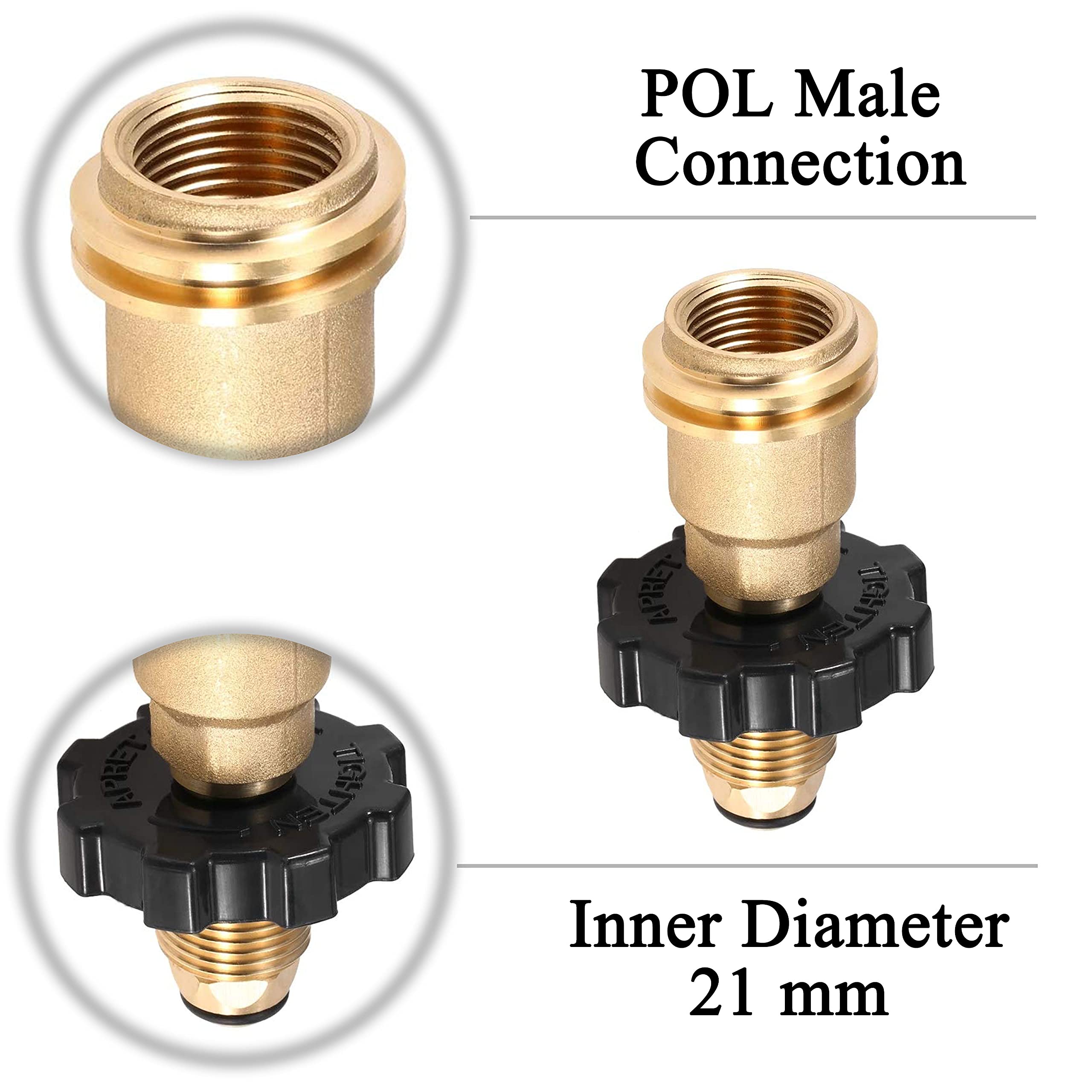 GCBSAEQ Propane Fittings & Adapters Propane Tank Adapter Propane Bottle Adapter Gas Grill