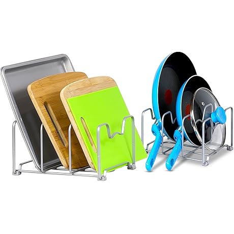 Simple Houseware Kitchen Cabinet & Pantry Set Organizers