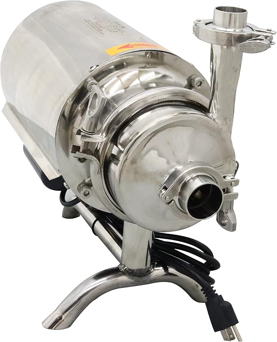 TECHTONGDA 3T/H Sanitary Grade Beverage Pump Stainless Steel Liquid Transfer Machine Food Grade Centrifugal Pump